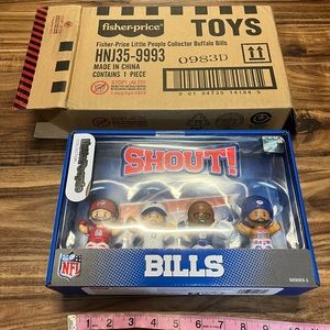 - Fisher price little people, 2023 collector Buffalo Bills toys new